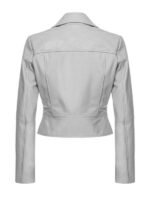 Women's Slim Fit Short Body White Jacket