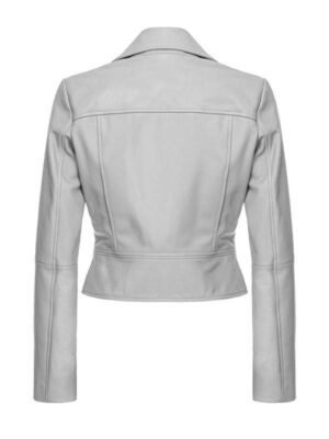 Women's Slim Fit Short Body White Jacket