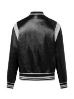 Men's Black And White Fashion Bomber Jacket