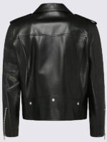 Men's Asymmetrical Zipper Biker Leather Jacket