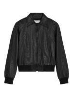 Men's Black Moto Biker Bomber Jacket