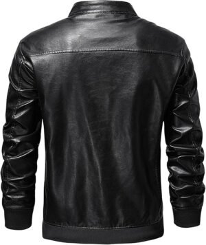 Men's Slim Fit Biker Leather Jacket