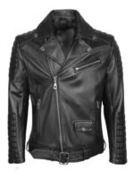 Men's Black Leather Brando Jacket