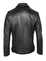 Men's Black Vintage Biker Leather Jacket