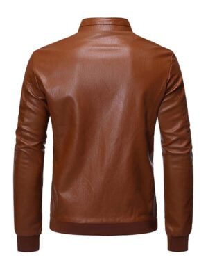 Men's Bomber Biker Faux Jacket