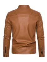 Men's Brown Quilted Shoulder Jacket