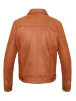 Men's Distress Brown Trucker Jacket