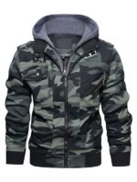 Men's Camouflage Green Bomber Jacket