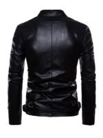 Men's Classic Biker Black Leather Jacket