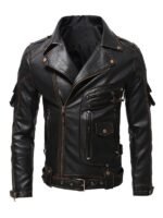 Men's Brando Style Biker Jacket