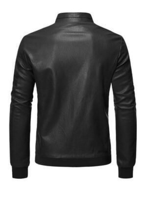 Men's Bomber Biker Faux Jacket