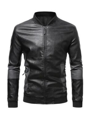 Men's Stand Collar Slim Fit Jacket