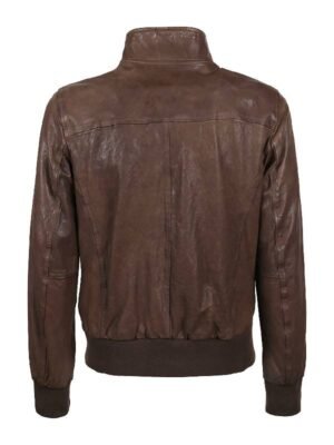 Men's Vintage Brown Bomber Jacket