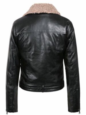 Women's Asymmetrical Biker Shearling Jacket