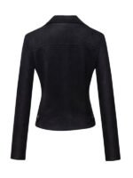 Women's Black Biker Suede Jacket