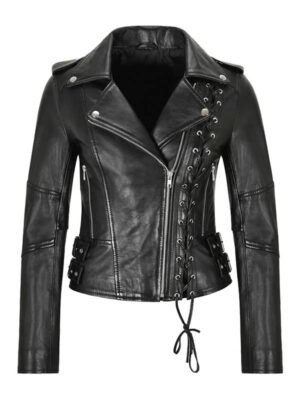 Women's Side Laced Biker Jacket