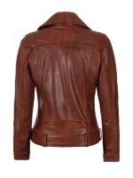 Women's SlimFit Biker Belted Leather Jacket