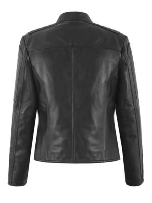 Women's Cafe Racer Style Biker Jacket