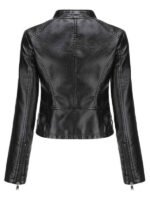 Women's Short Body Leather Jacket