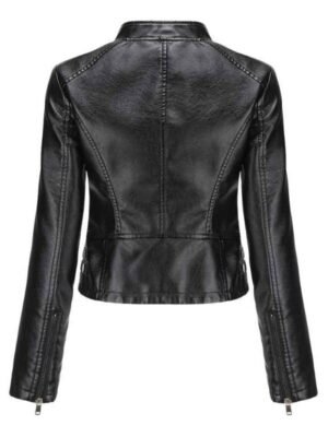 Women's Short Body Leather Jacket