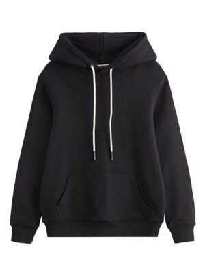 Unisex Black Pullover Hoodie