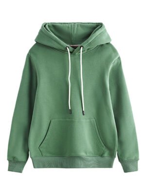 Green Oversized Fleece Hoodie