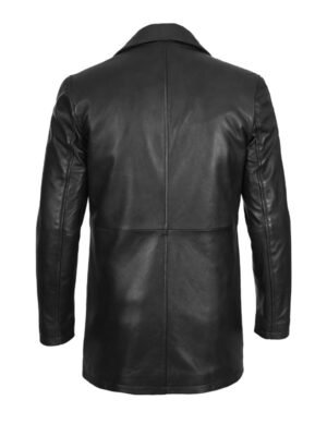 34 Length Black Car Coat