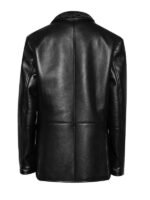 Men's Double Breasted Leather Coat