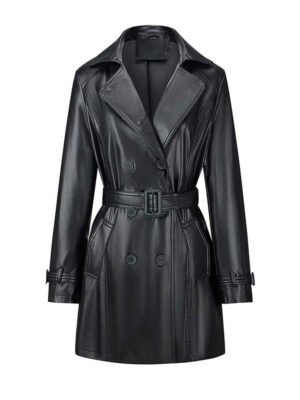 Women's Double Breasted Belted Coat