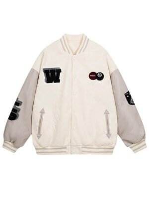 8 Ball Angry Fan Varsity Jacket