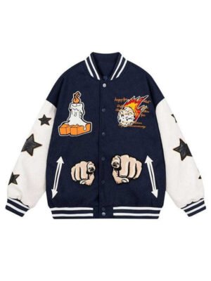 Angry Fan Candle Varsity Jacket