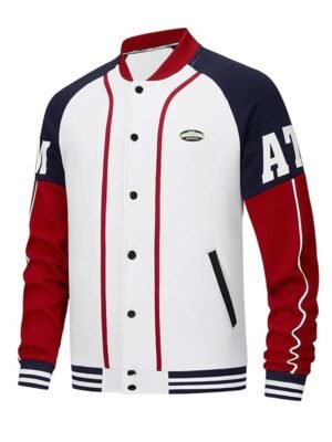 Baseball White Vintage Varsity Jacket