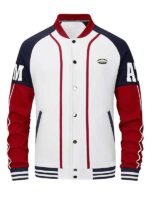 Baseball White Vintage Varsity Jacket