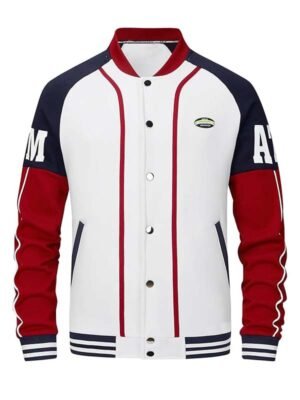 Baseball White Vintage Varsity Jacket