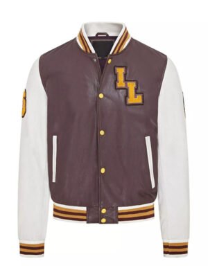 Burgundy Baseball Letterman Jacket