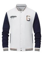 Baseball White Vintage Varsity Jacket