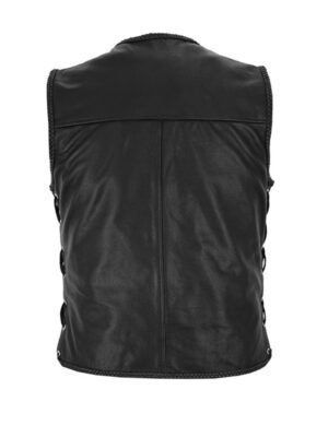 Hook Buckle Biker Vest