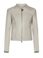 Women's Grey Biker Jacket