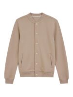 College Beige Varsity Jacket