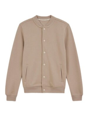 College Beige Varsity Jacket