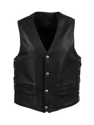 Gaucho Black Biker Vest