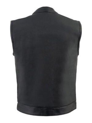 Men's Black Highside Biker Vest