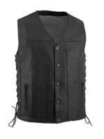 Straight Bottom Lace Biker Vest