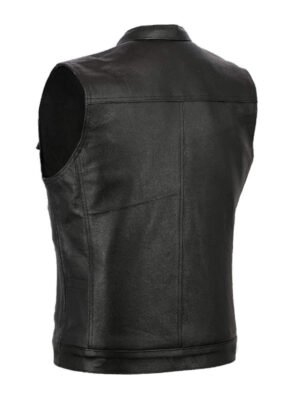 Men's Black Revolver Biker Vest