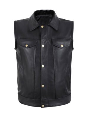 Genuine Lambskin Biker Vest