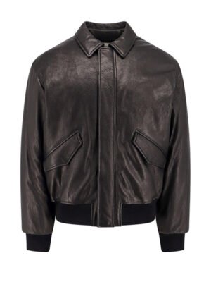 Men's Black Retro Bomber Jacket