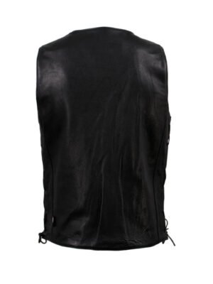 Road Whip Black Biker Vest