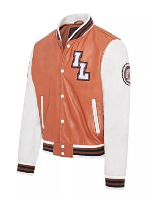 Baseball Leather Bomber Jacket