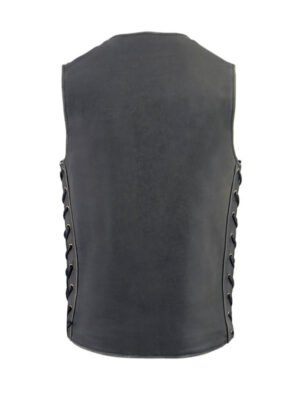 Distress Grey Side Lace Vest