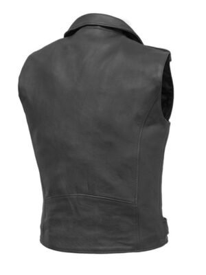 Women's Asymmetrical Biker Vest